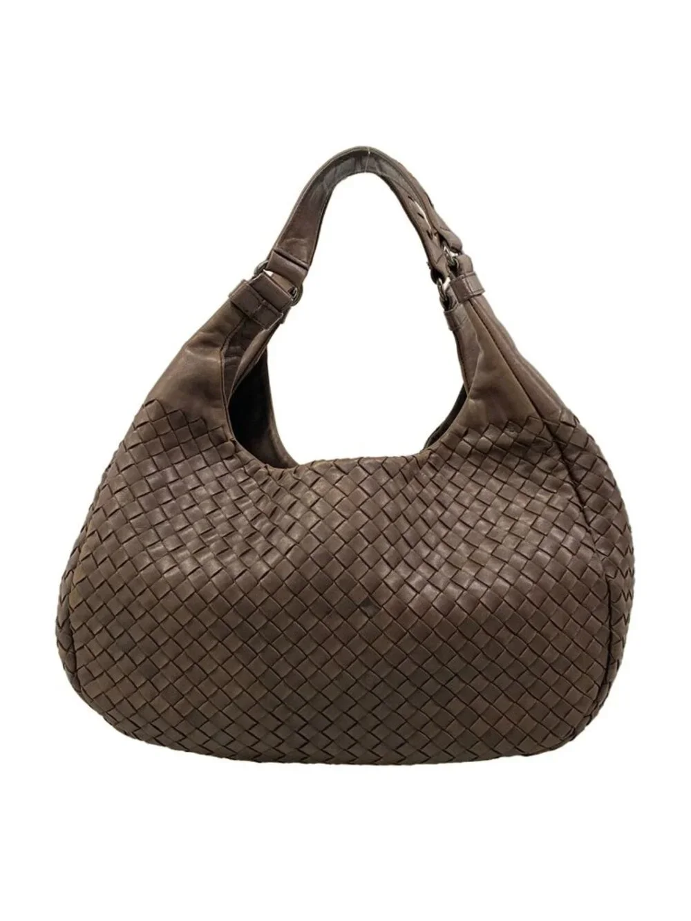 Bottega Veneta Tote Midi Amcampana Dark Brown Leather